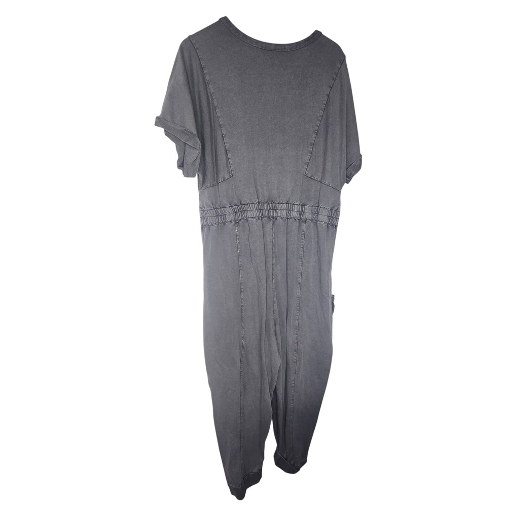 Saturday Sunday Anthropologie Estela Jumpsuit Womens XL Gray Cotton Loungewear - Picture 3 of 7